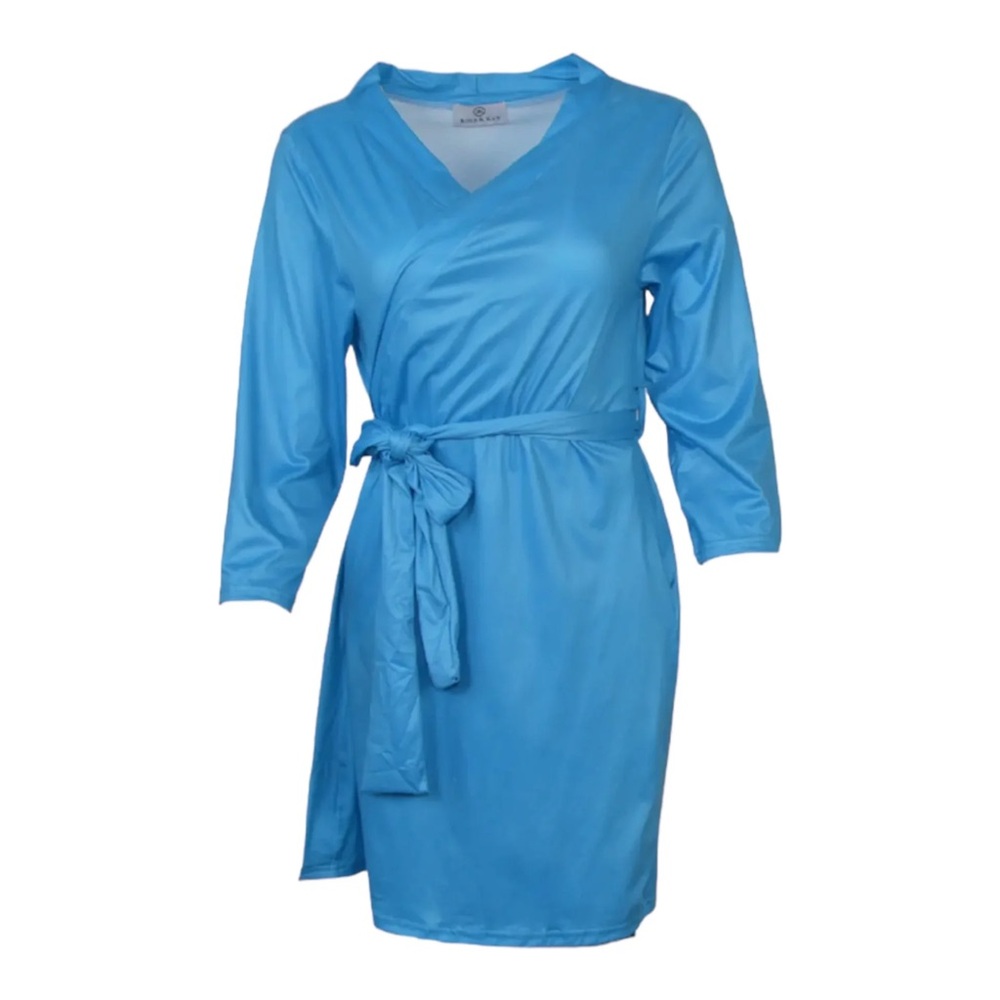 Kins and Kay Women's Blue Soft Luxurious Robe NWT